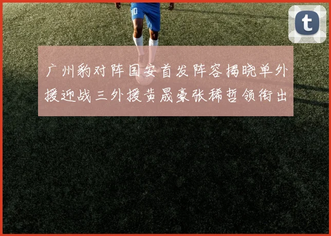 广州豹对阵国安首发阵容揭晓单外援迎战三外援黄晟豪张稀哲领衔出战