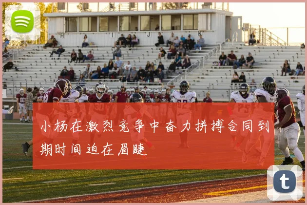 小杨在激烈竞争中奋力拼搏合同到期时间迫在眉睫
